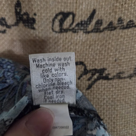 Lauren Conrad Floral Blue Maxi Dress Size L - Picture 11 of 14